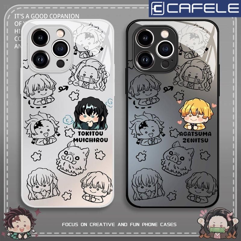 Phone Accessories Demon Slayer - デーモンスレイヤーアニメ漫画電話ケース鬼徹トキト周辺グッズiphone保護ケース落下防止シリコンファッションカップル