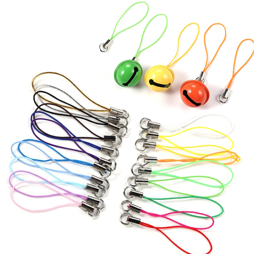 Phone Accessories Hanger - 20-100 個ストラップラリアットコードロブスタークラスプロープクリスマスベルキーホルダーフック携帯電話ストラップチャームキーリングバッグアクセサリー