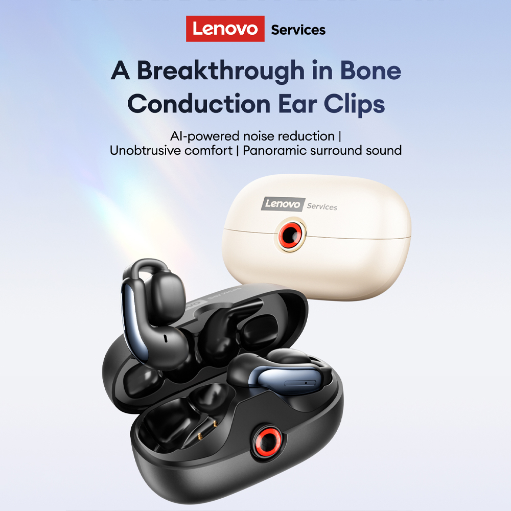 Wireless Earbuds Case - Lenovo LES-108 骨伝導 TWS イヤークリップ イヤホン