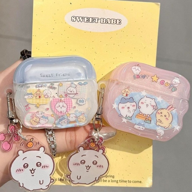 Wireless Earbuds Case - ちいかわえかわいい保護ケース AirPods Pro 2、AirPods 4、AirPods 5対応