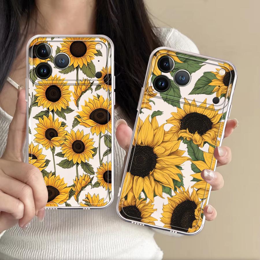 Phone Accessories To Sell - かわいいひまわり柄ケース Apple iPhone 17 Pro Max