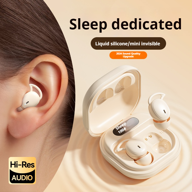Wireless Earbuds Case - M72 ミニポータブルワイヤレスイヤホン Bluetooth インイヤーイヤホンノイズリダクション目に見えない睡眠用イヤホン HIFI ステレオ音楽ヘッドセット