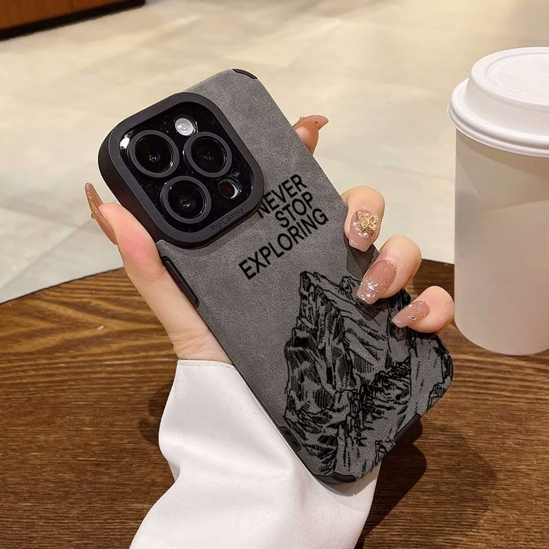 Phone Accessories To Sell - ファッショナブルな「Never Stop Exploring」iPhoneケース（iPhone 16、17 Pro Max、15、14、13、12、11
