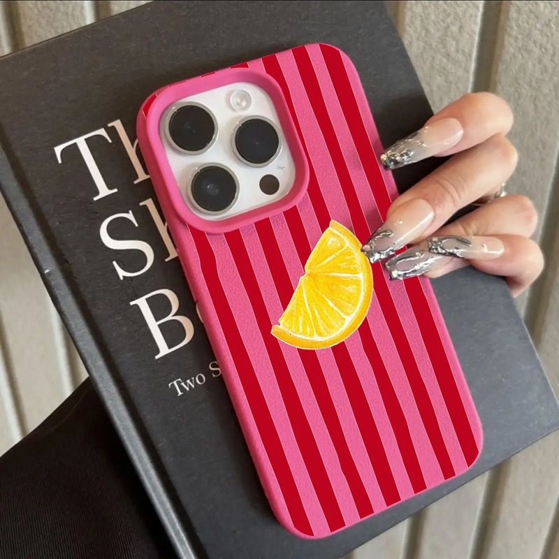 Phone Accessories To Sell - ファッションレモン柄TPUシリコン製スマホケース iPhone 17 Pro、16、15、14、17、13、11 Pro Max、11、13、12