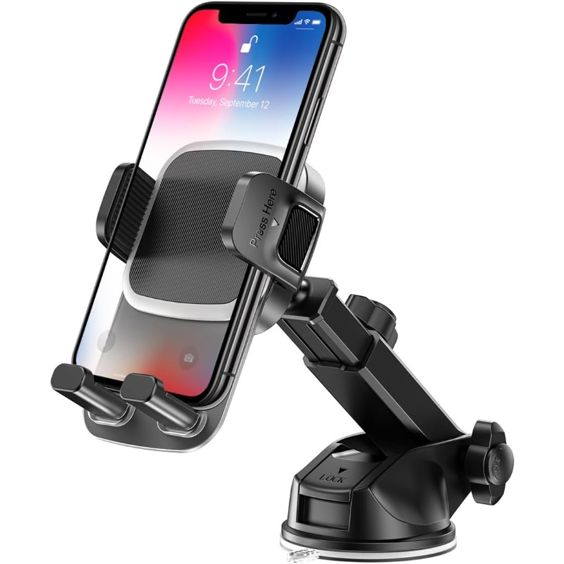 Phone Accessories Supplier - 車載携帯電話ホルダー ダッシュボード・フロントガラス用携帯電話マウント 自動車ダッシュボード用モバイルiPhoneサポート 4.7～7インチスマートフォン対応 自動車用品