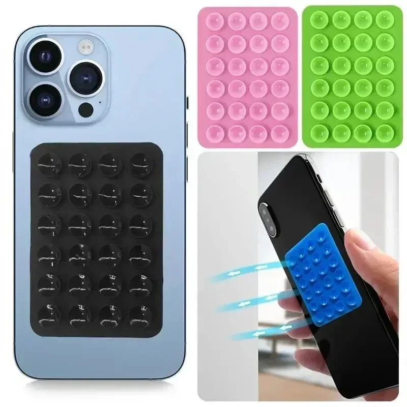 Phone Accessories Iphone - シリコン製スマホスタンド 粘着式滑り止め吸盤、ハンズフリー携帯電話アクセサリーホルダー（自撮りや動画撮影用）