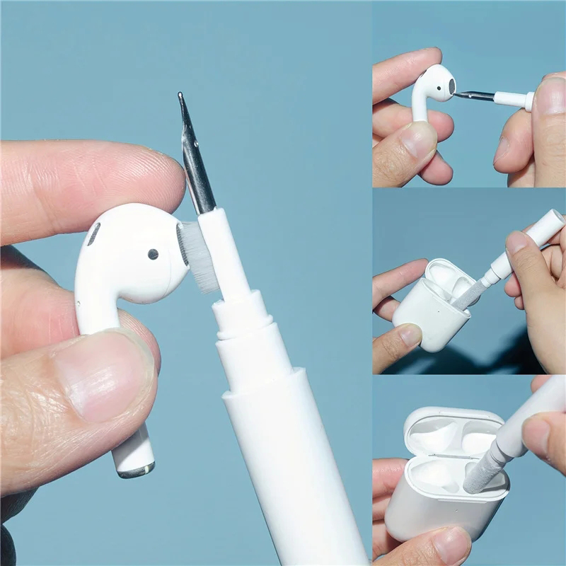 Wireless Earbuds Case - 3 で 1 クリーナーキットイヤホンクリーニングペン Airpods Pro
