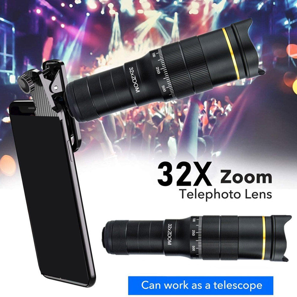 Phone Accessories To Buy - 32倍スマホレンズ、ポータブルカメラマクロズームレンズ（iPhone 12、11 Pro Max用）、サムスン用魚眼レンズを購入できます。