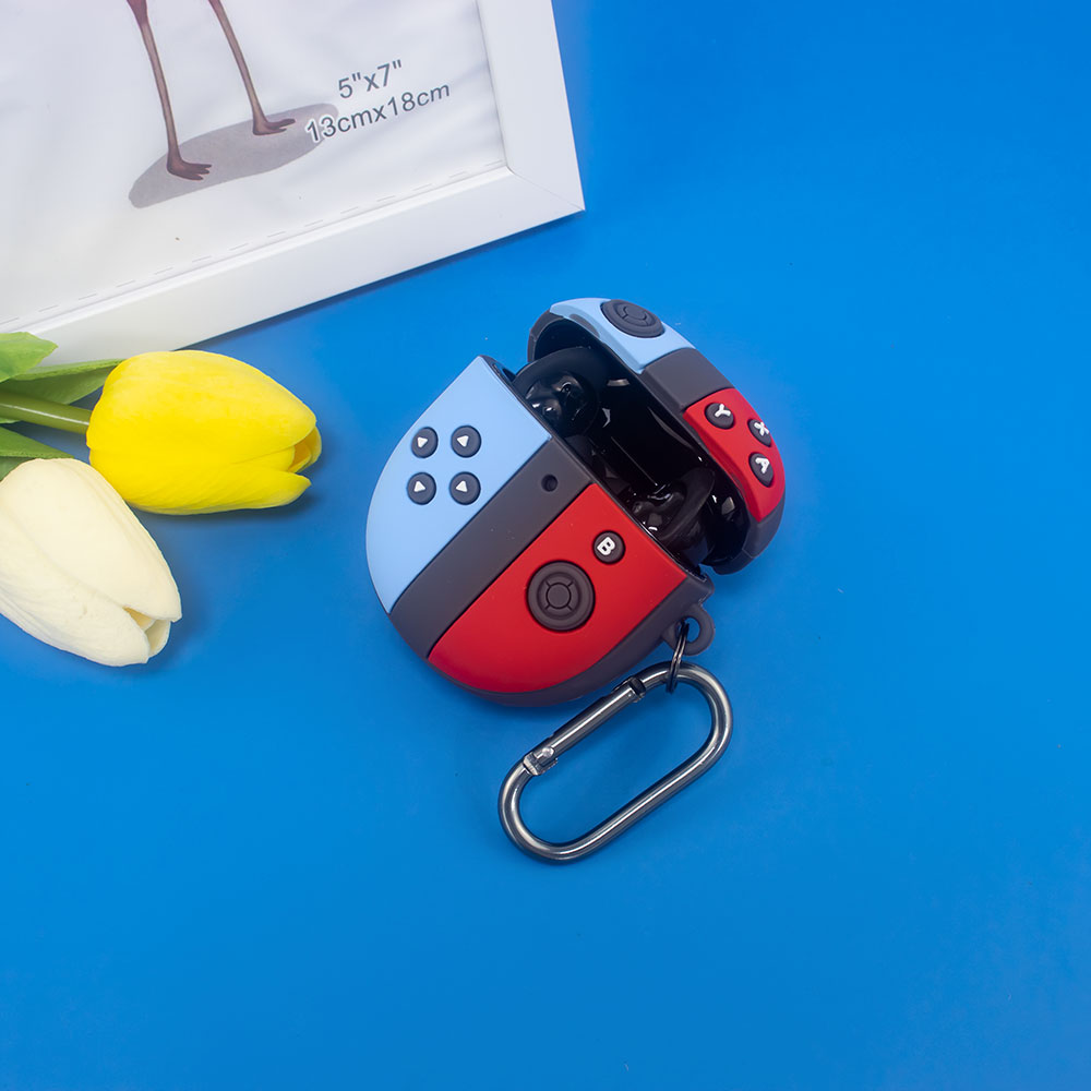 Wireless Earbuds Case - 3Dシリコン製ヘッドホンケース、フック付きイヤホンヘッドホンカバー、防水・落下防止機能付き、Bose QuietComfort Earbuds II 2022用