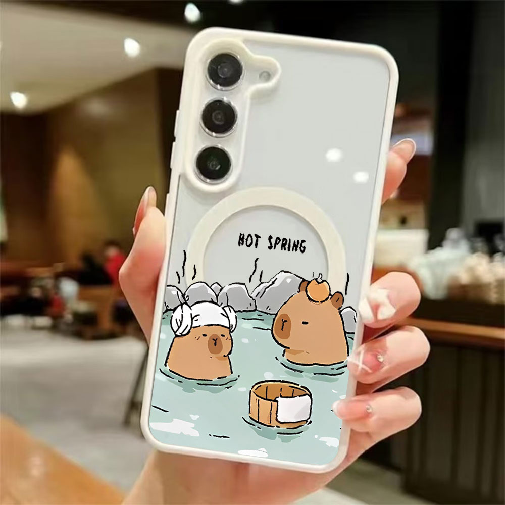 Magnetic Phone Case - カラートランスペアレント磁気吸着スマホケース Samsung Galaxy S26 S25 S24