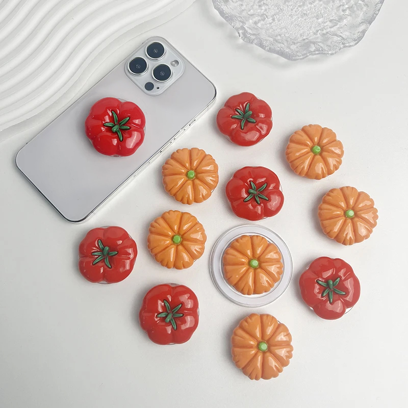 可愛いトマト型スマホホルダー スマートフォンブラケット ソケ - Phone Accessories Unique のレビューと価格