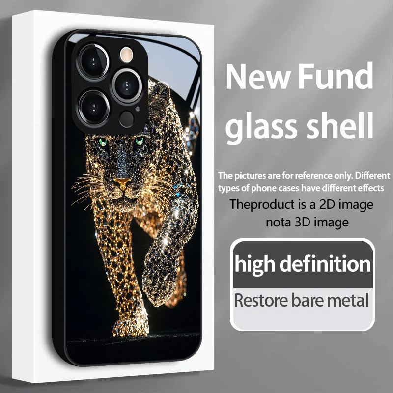 PROTECT ダイヤモンドセット ゴールド チーター iP - Tempered Glass Screen のレビューと価格