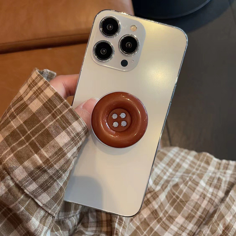 韓国 3D かわいいキャンディボタンブラケット電話グリップ  - Phone Accessories Unique のレビューと価格