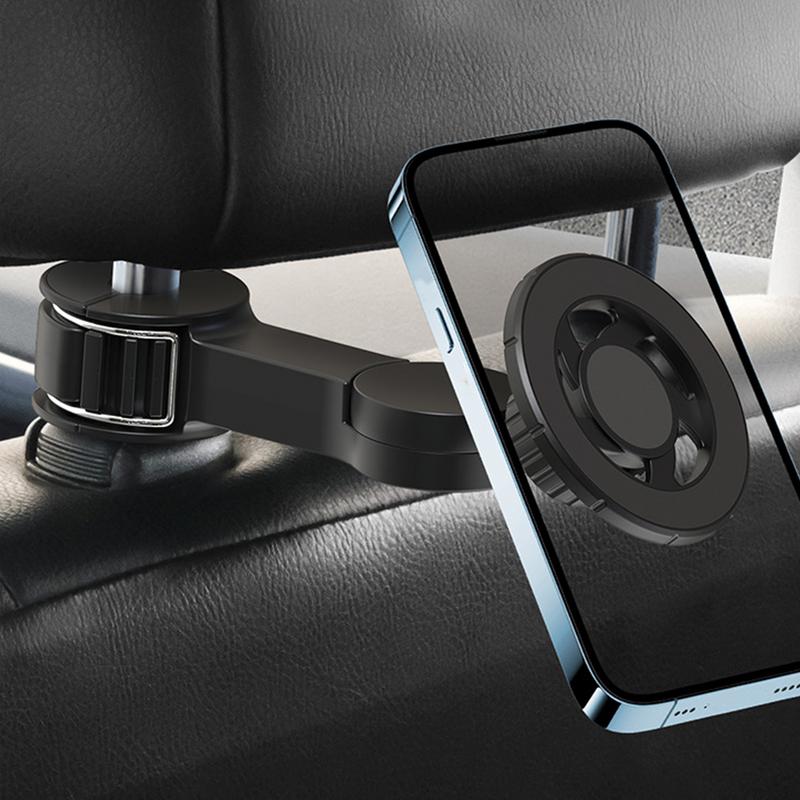 説明への参照 後部座席用カーフォンマウント、調整可能な磁気フ - Phone Accessories Hanger のレビューと価格