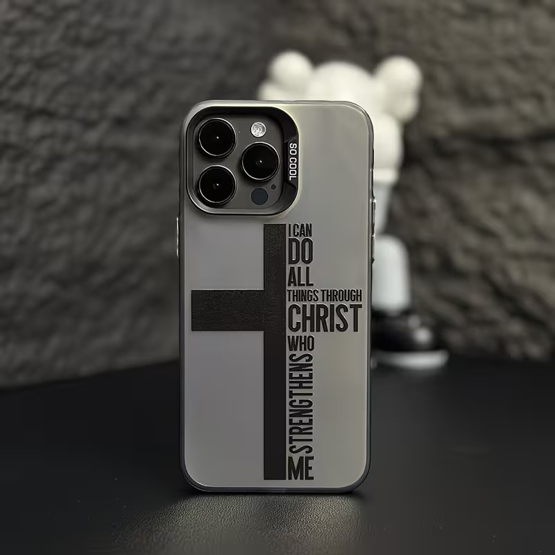 指紋防止クロス聖書柄iPhoneケース iPhone 17  - Phone Accessories To Sell のレビューと価格