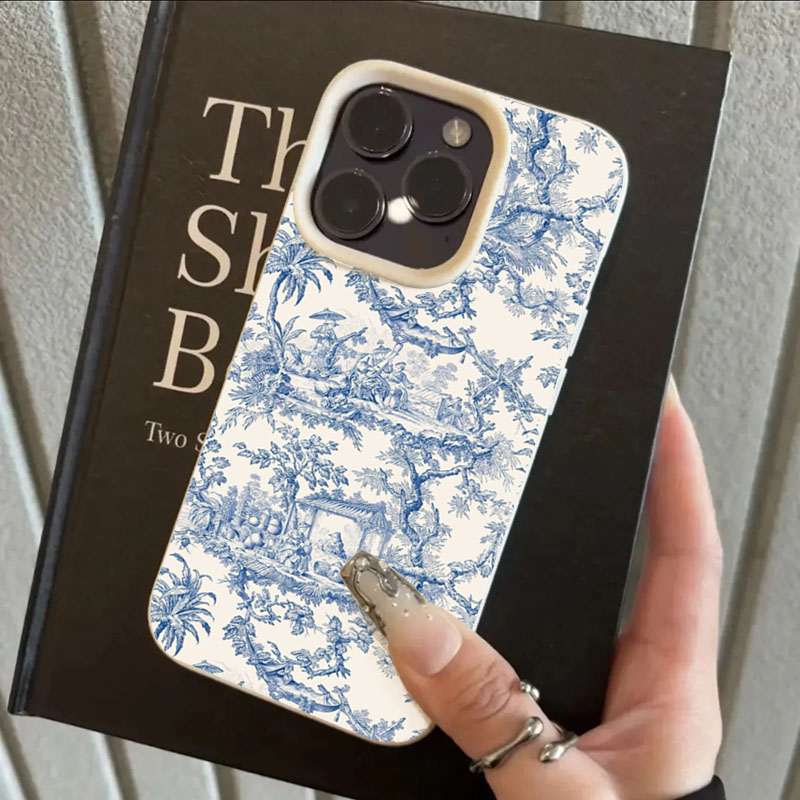 ファッションブルーホワイト磁器風スマホケース iPhone  - Phone Accessories To Sell のレビューと価格