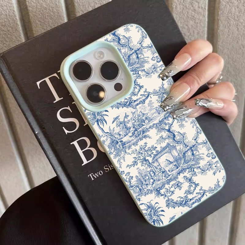 ファッションブルーホワイト磁器風スマホケース iPhone  - Phone Accessories To Sell のレビューと価格