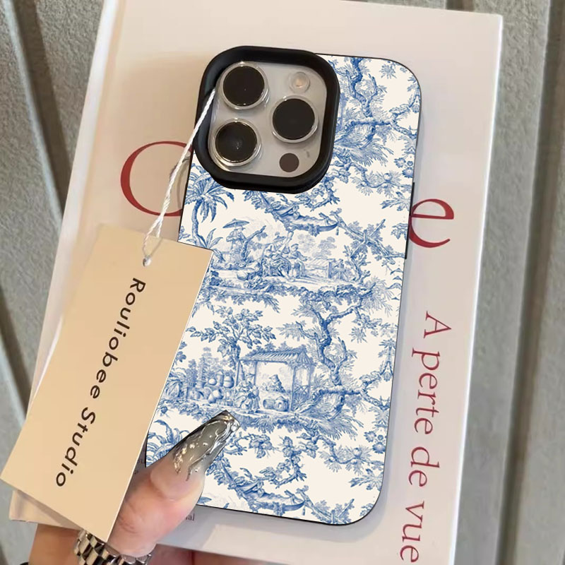 ファッションブルーホワイト磁器風スマホケース iPhone  - Phone Accessories To Sell のレビューと価格