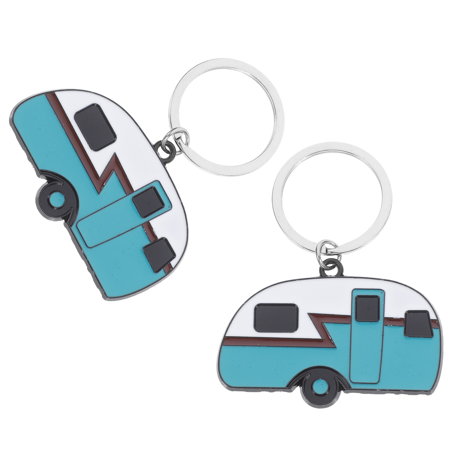 2個セット キャンピングカーキーホルダー 金属製RVチャーム - Phone Accessories Unique のレビューと価格