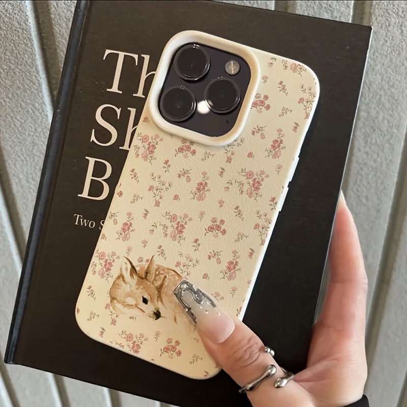 可愛い鹿柄と花柄がいっぱいのライチ風スマホケース iPhon - Phone Accessories To Sell のレビューと価格