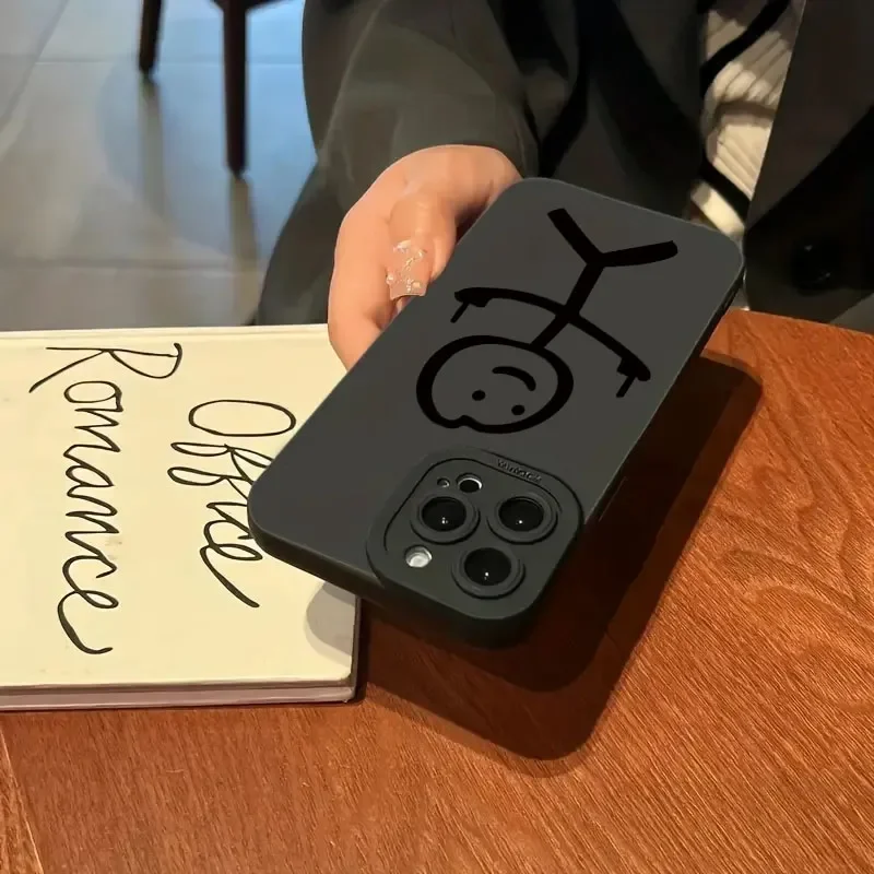 かわいい漫画マッチマン柄マットシリコン製スマホケース iPh - Phone Accessories To Sell のレビューと価格