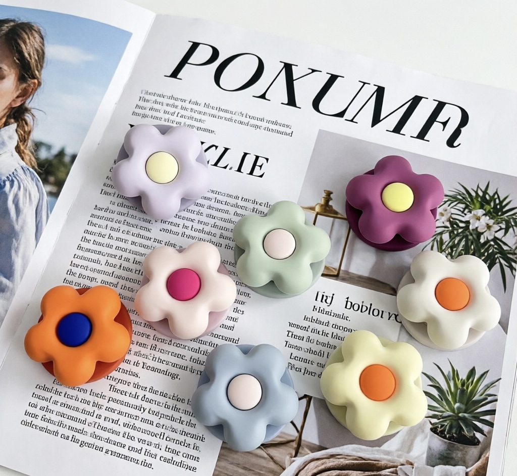 フラワーマグネティックポップソケットエアバッグフォンスタンド - Phone Accessories Business のレビューと価格