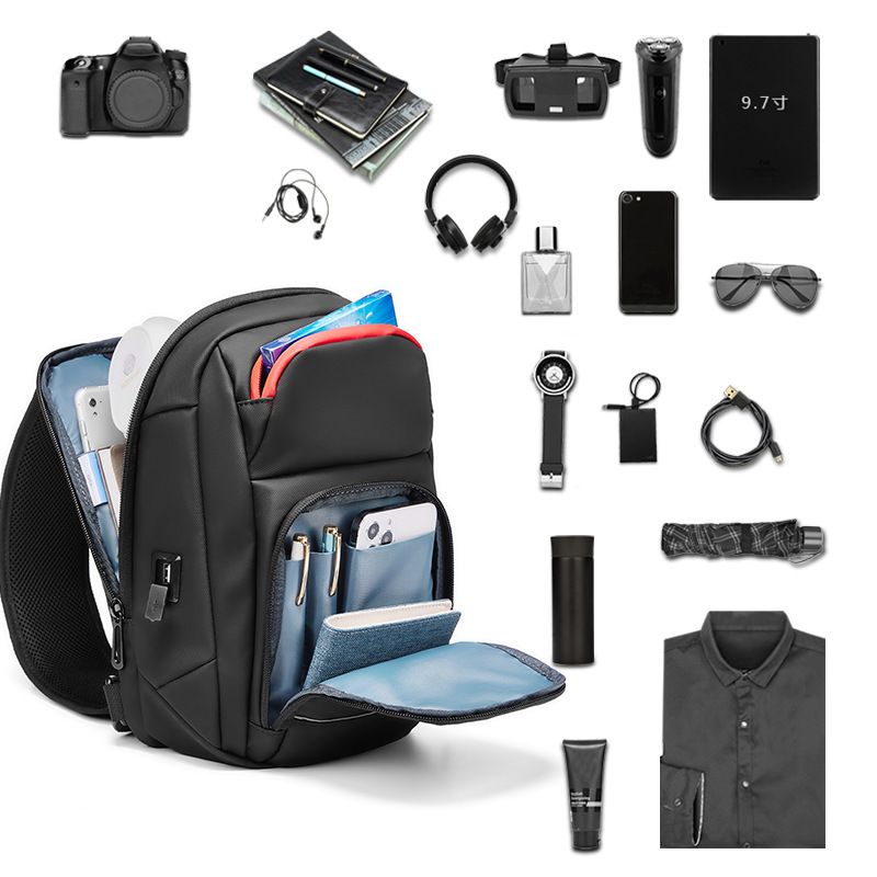 Eurcool-男性用多機能盗難防止ショルダーバッグ,防水ク - Phone Accessories Business のレビューと価格