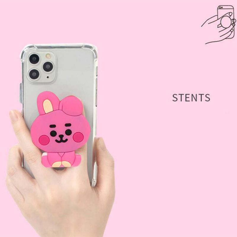BT21漫画のかわいいシリコン製携帯電話スタンド、カワイイ格 - Phone Accessories Supplier のレビューと価格
