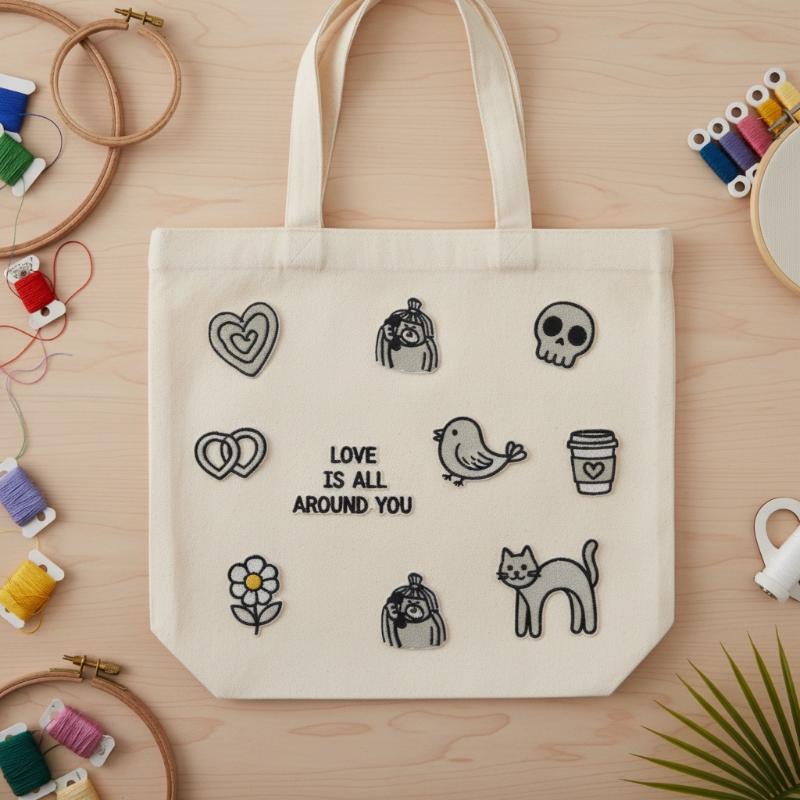 1 セットハート猫の頭蓋骨鳥刺繍パッチ衣類帽子バッグ靴修理材 - Phone Accessories And Repairs のレビューと価格