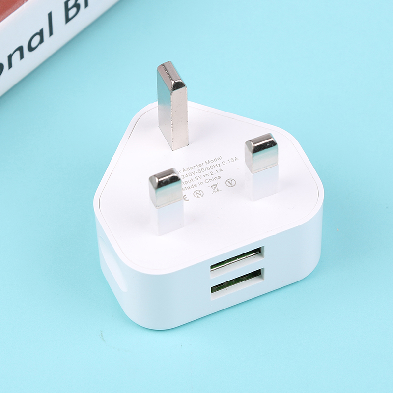 ユニバーサル3ピンウォールチャージャー,1または2つのUSB - Phone Accessories Unique のレビューと価格