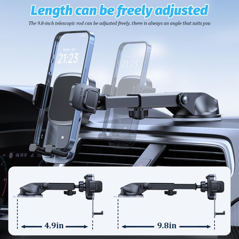 車載携帯電話ホルダー ダッシュボード・フロントガラス用携帯電 - Phone Accessories Supplier のレビューと価格