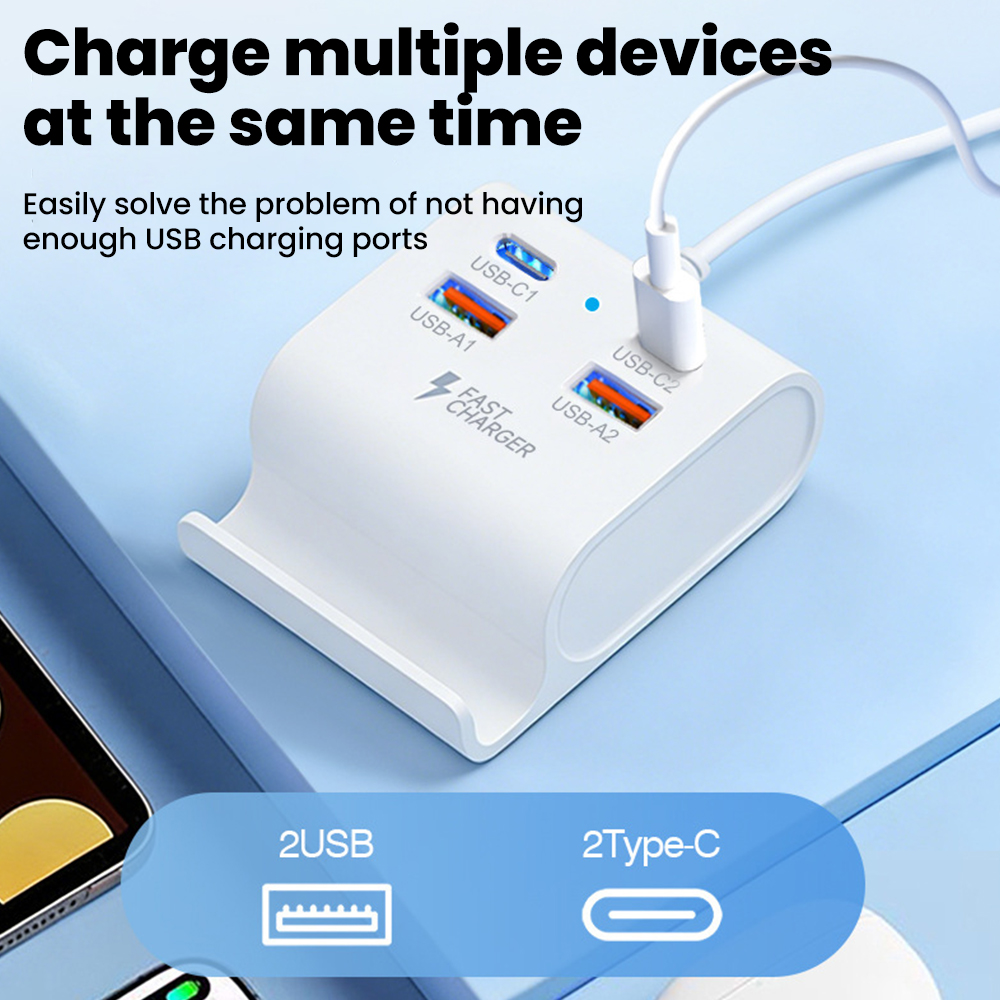 4 in 1 USBブラケットソケット、USB Type-C - Phone Accessories Supplier のレビューと価格