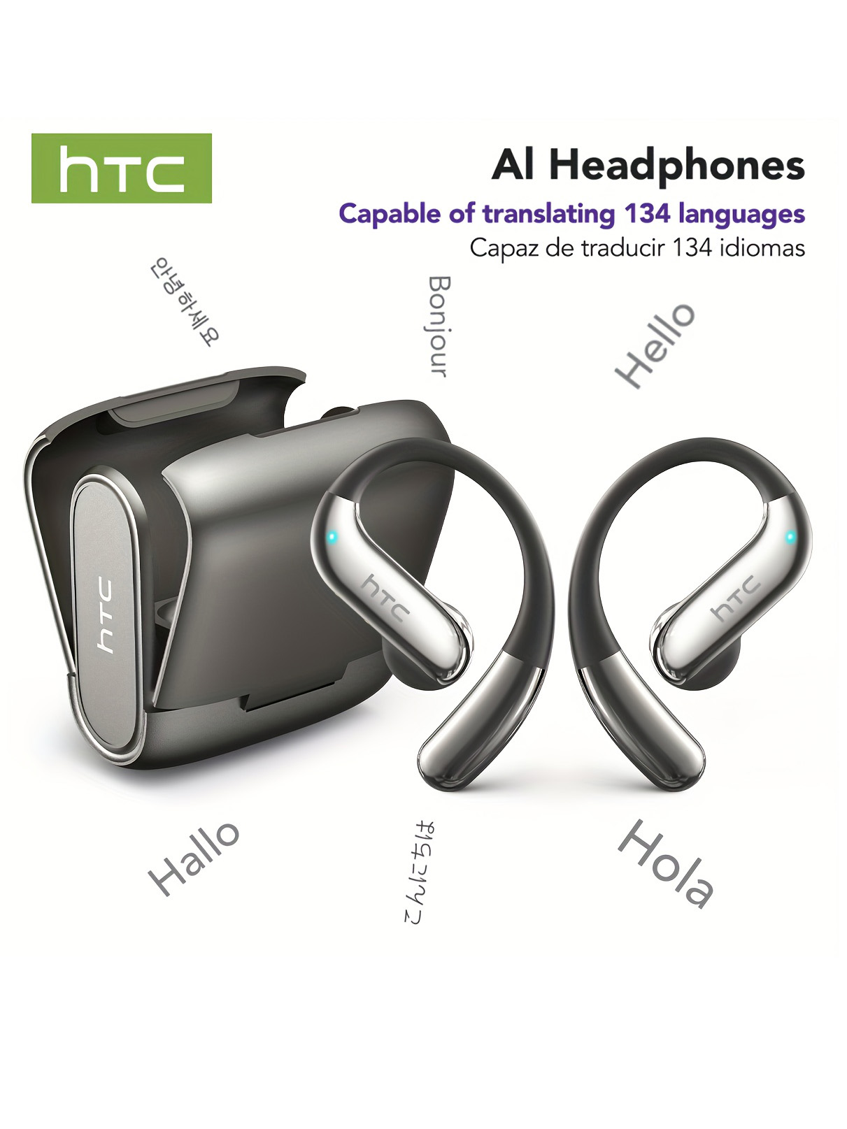 オープンイヤー Bluetooth ヘッドフォン HTC 3 - Wireless Earbuds Case のレビューと価格