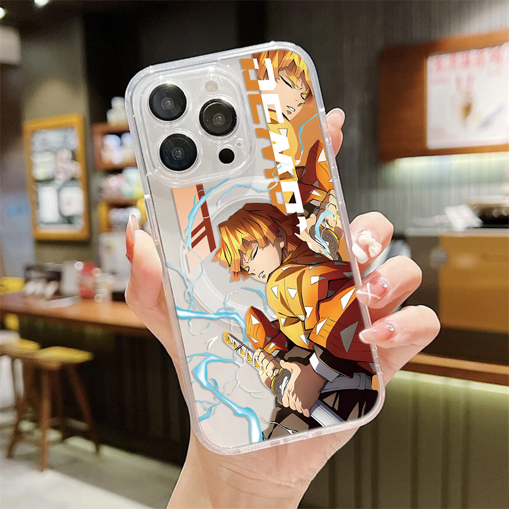 新登場！クールな鬼滅の刃風マグネット式スマホケース Sams - Phone Accessories Demon Slayer のレビューと価格
