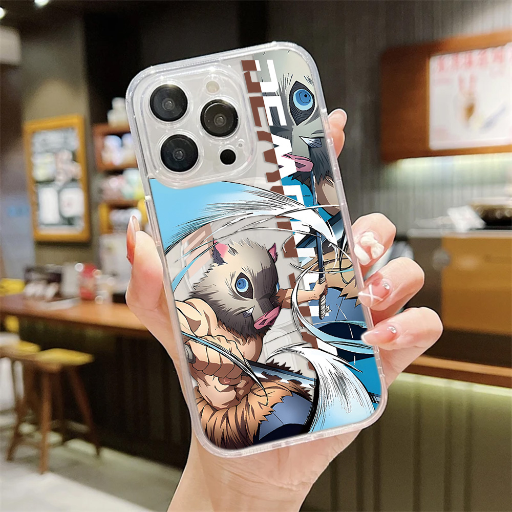 新登場！クールな鬼滅の刃風マグネット式スマホケース Sams - Phone Accessories Demon Slayer のレビューと価格