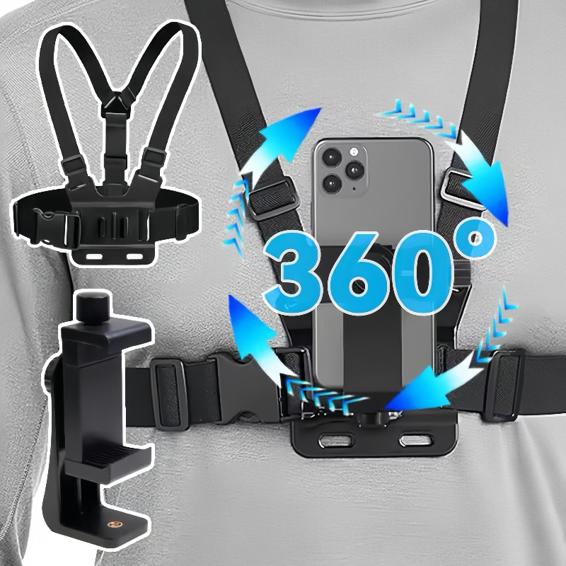 携帯電話チェストストラップマウントキットカメラ一人称視点ライ - Phone Accessories Unique のレビューと価格
