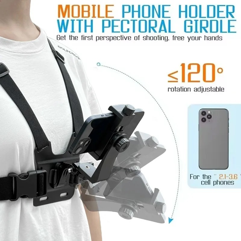 携帯電話チェストストラップマウントキットカメラ一人称視点ライ - Phone Accessories Unique のレビューと価格