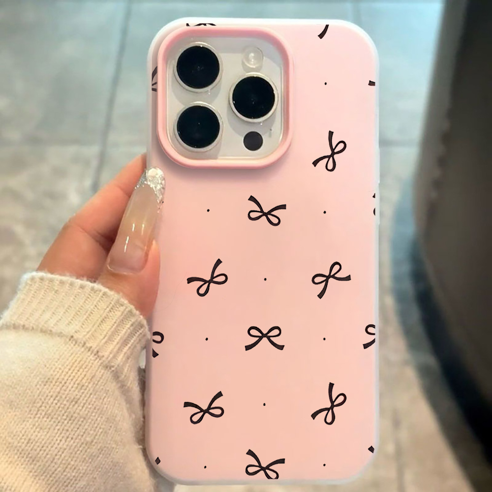 可愛いリボン柄のINS風スマホケース iPhone 17 1 - Phone Accessories Iphone のレビューと価格