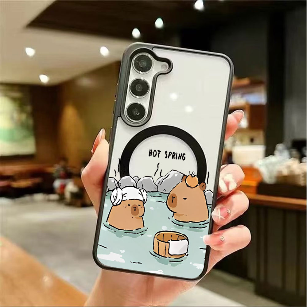 カラートランスペアレント磁気吸着スマホケース Samsung - Magnetic Phone Case のレビューと価格