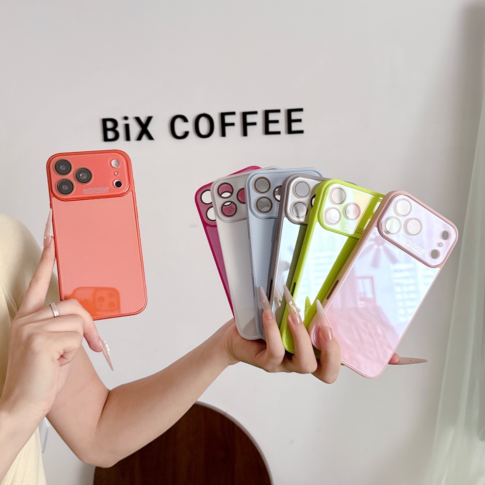 高級キャンディカラー強化ガラスカメラ保護ケース iPhone - Tempered Glass Screen のレビューと価格