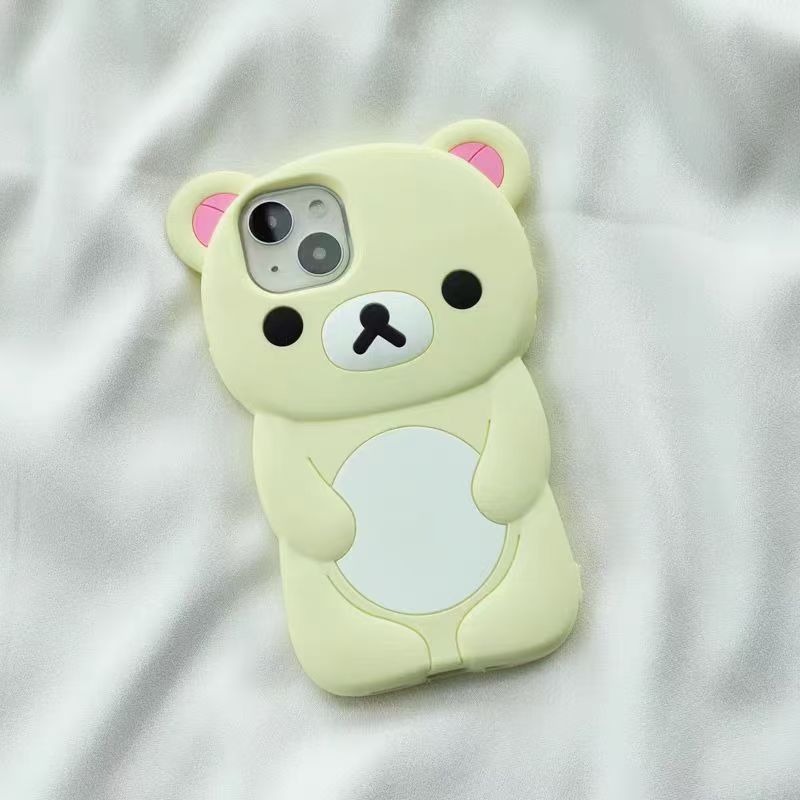 リラックマ シリコン製スマホケース 可愛い漫画風 全面保護  - Phone Accessories Business のレビューと価格