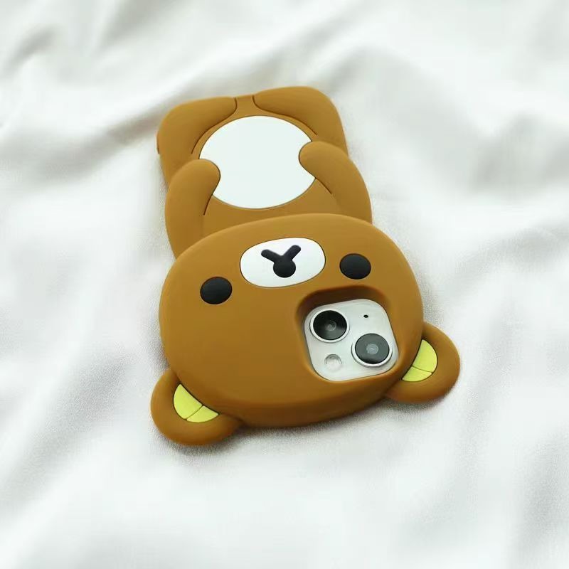 リラックマ シリコン製スマホケース 可愛い漫画風 全面保護  - Phone Accessories Business のレビューと価格