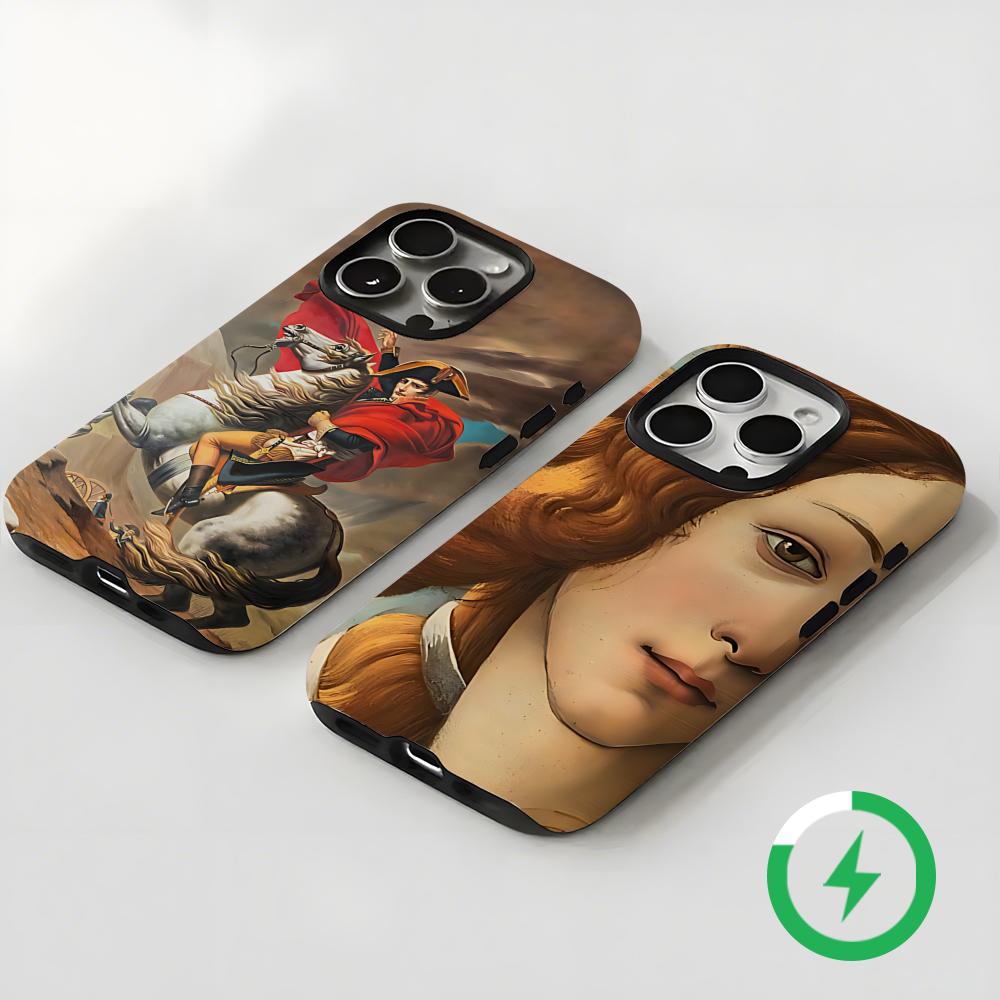 ルネサンス美術絵画柄 磁気2-in-1 光沢シェル iPho - Magnetic Phone Case のレビューと価格