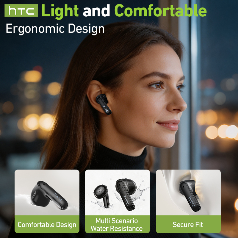 hTC ワイヤレスゲーミングイヤホン LCDスマートスクリー - Wireless Earbuds Case のレビューと価格