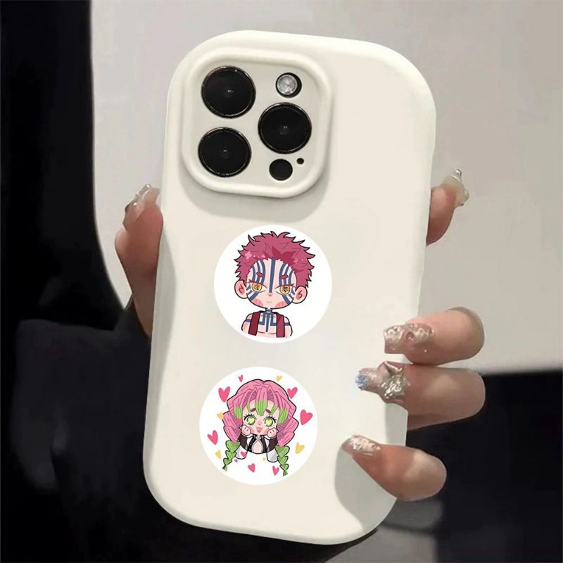 鬼滅の刃の可愛い財布装飾ロールステッカー、500枚入り、漫画 - Phone Accessories Demon Slayer のレビューと価格