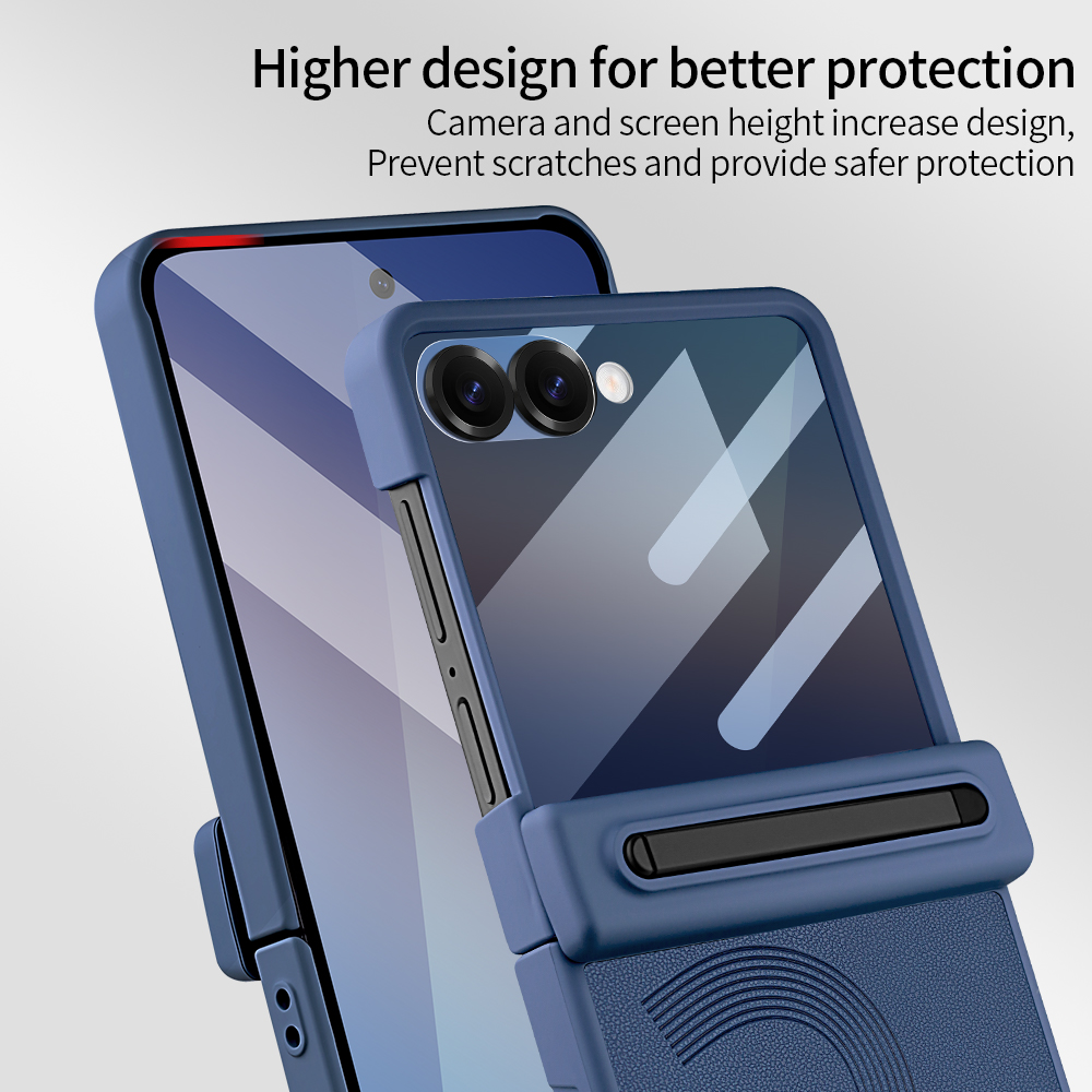 高級ビジネスレザーケース Samsung FLIP 7 6用 - Tempered Glass Screen のレビューと価格