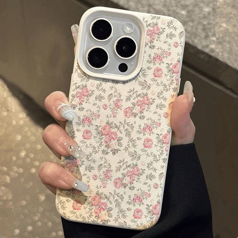 愛らしい女の子の花柄ホワイトクラシックソフトフォンケース i - Phone Accessories To Sell のレビューと価格