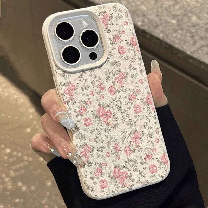 愛らしい女の子の花柄ホワイトクラシックソフトフォンケース i - Phone Accessories To Sell のレビューと価格