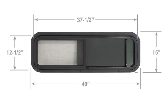 アルミ製強化ガラス製スライド式窓（RVキャンピングカー、キャ - Tempered Glass Screen のレビューと価格
